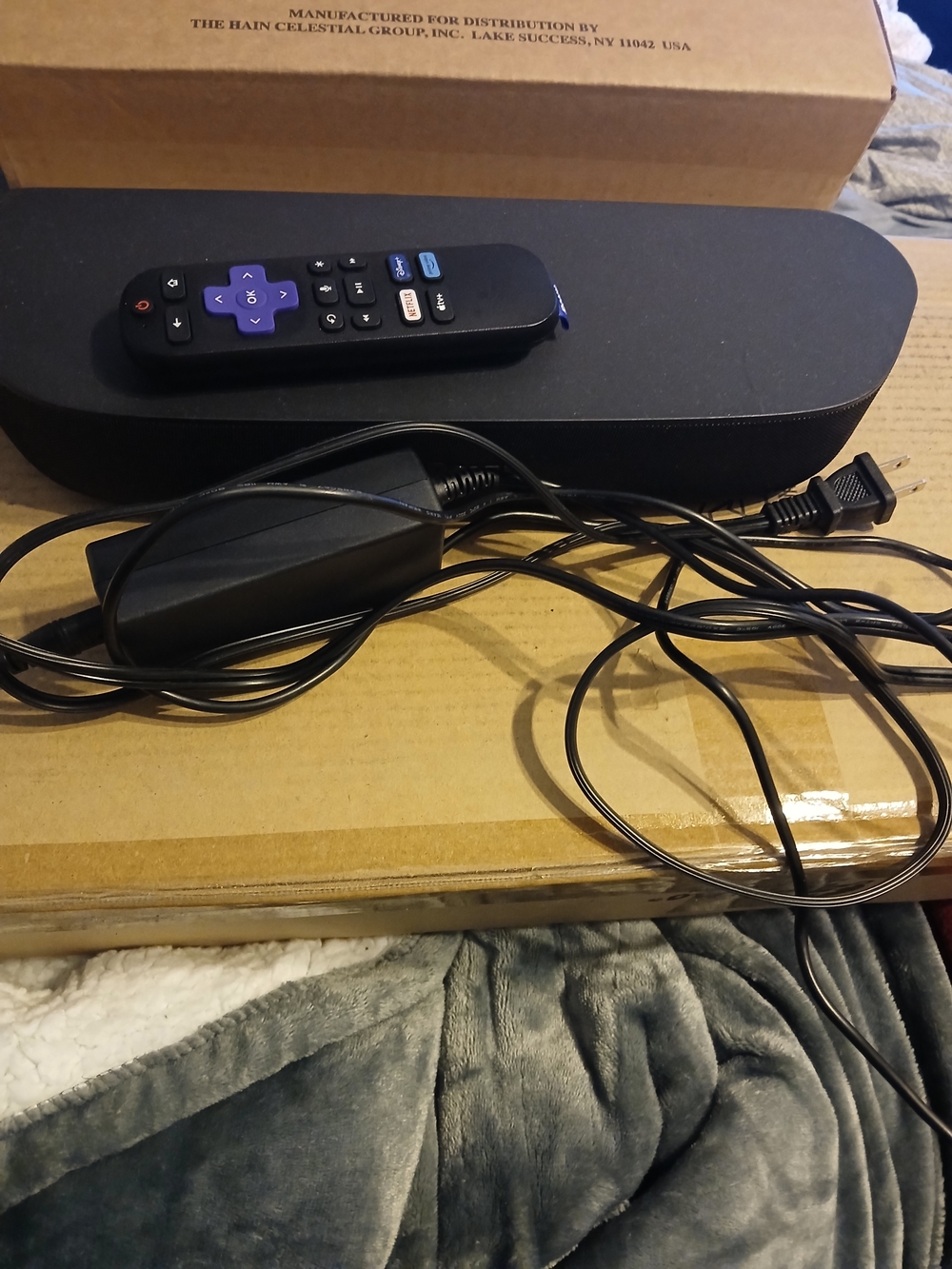 Roku 9102X Streaming Soundbar Media Player WITH Remote Control & Power Supply